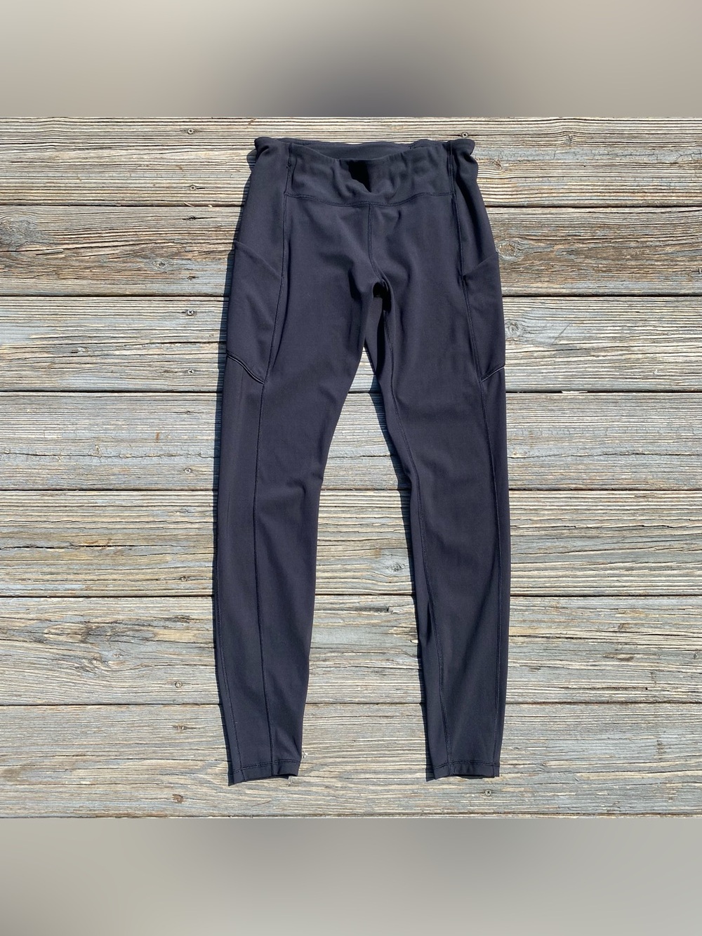 Lululemon Train Times 7/8 Pant 25" Mesh Leggings Black 8